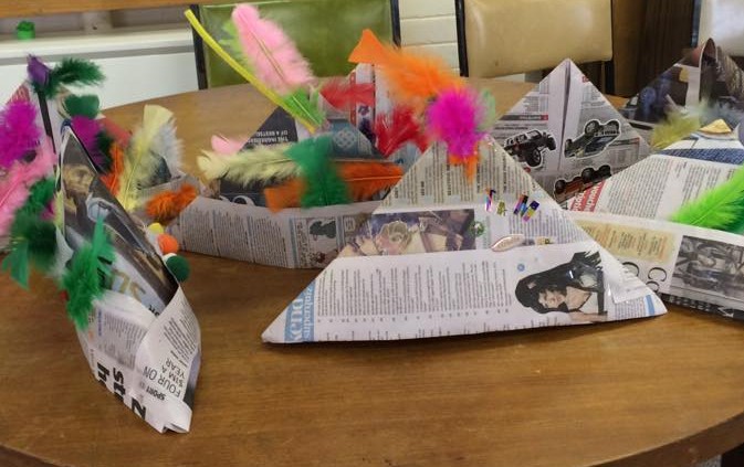 Children's pirate hat craft activity